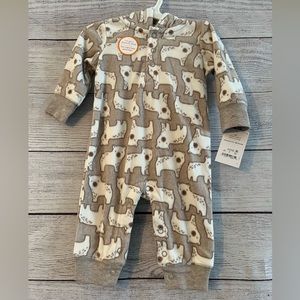 Carters Infant Brown Bear Hooded Fuzzy Sleeper with Hood